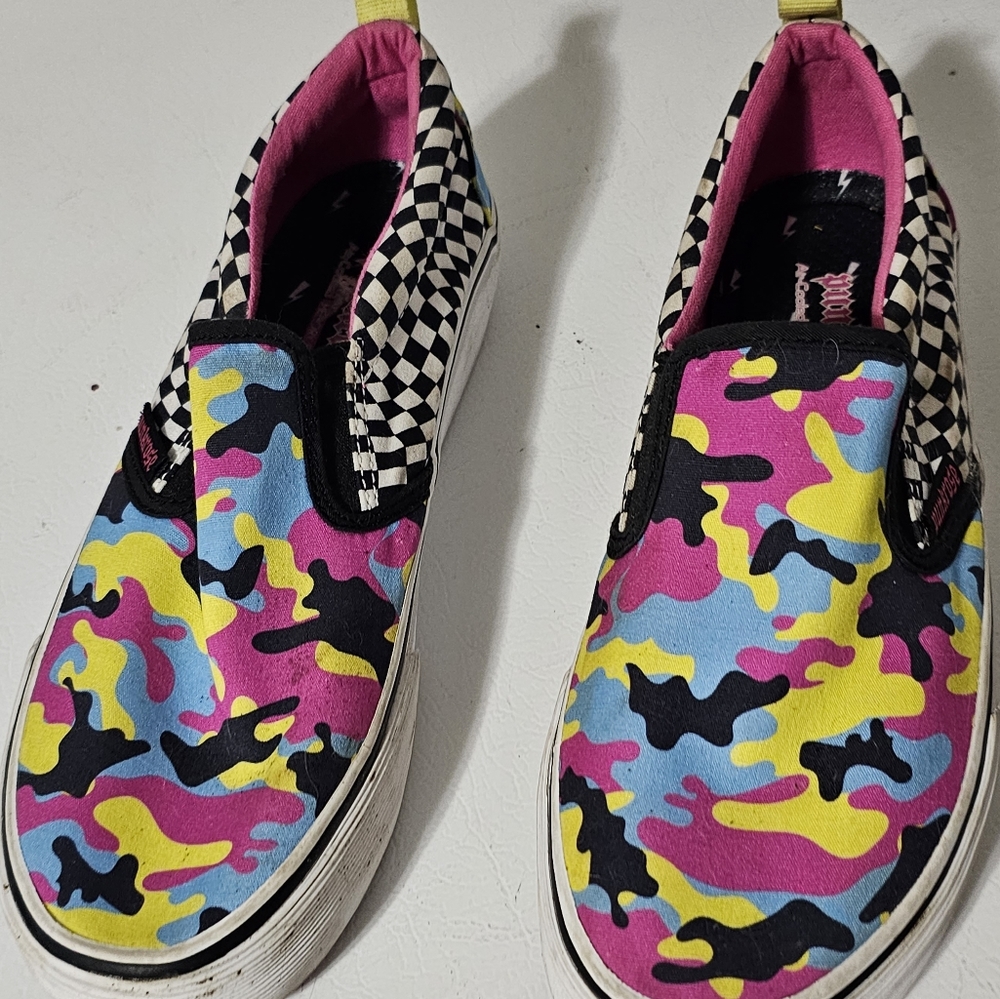 Punk Rose Checker and color camo Sneekers
